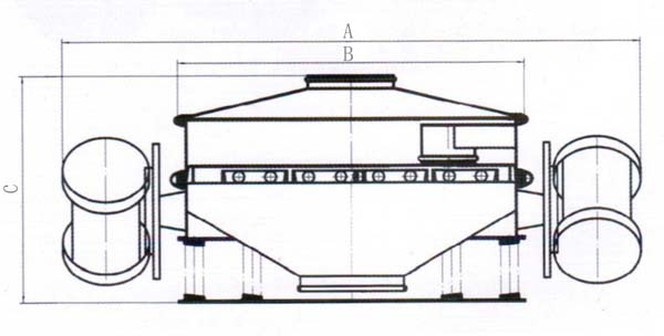 ZPS-800型直排振動篩外形結構